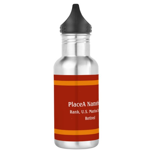 U.S. Marine Corps Defensie embleem personaliseren Waterfles (Links)