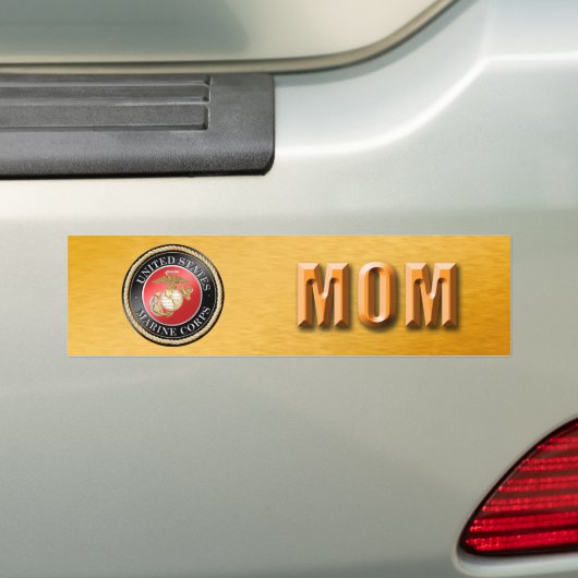 U.S. Marine Corps Mom Bumper Sticker (Op auto)