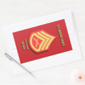 U.S. Marine Corps Staff Sergeant Rechthoekige Sticker (Envelop)