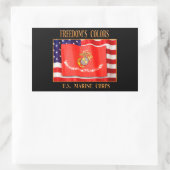 U.S. Marine Corps Your Custom Rectangle Stickers (Tas)