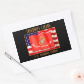 U.S. Marine Corps Your Custom Rectangle Stickers (Envelop)