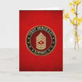 U.S. Marine: Eerste Sergeant ([3D] USMC 1stSgt) Kaart (Gele Bloem)