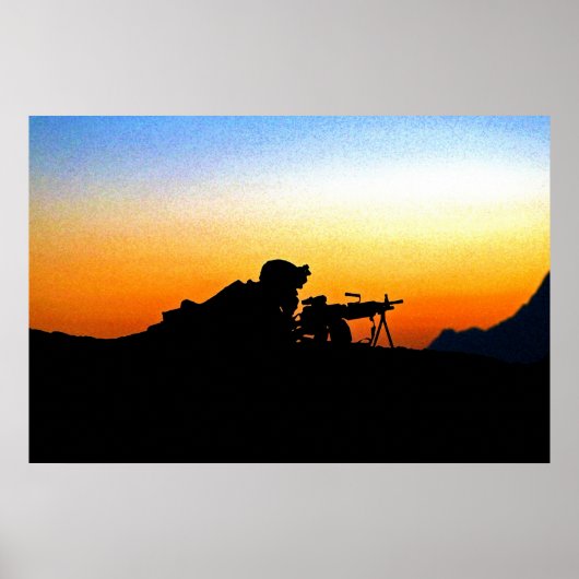 U.S. Marine levert back-up van beveiligingsoperati Poster (Voorkant)