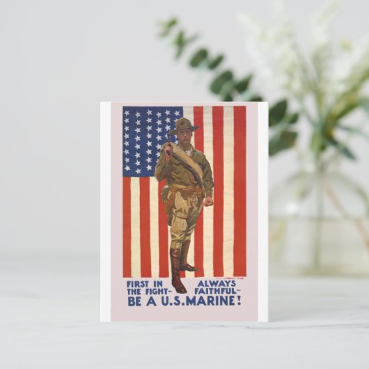 U.S. MARINES eerst in de strijd altijd trouw Briefkaart (Staand voorkant)