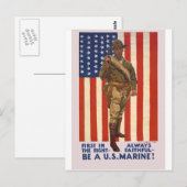 U.S. MARINES eerst in de strijd altijd trouw Briefkaart (Voorkant / Achterkant)