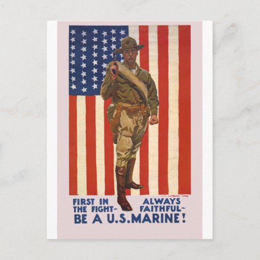U.S. MARINES eerst in de strijd altijd trouw Briefkaart (Voorkant)