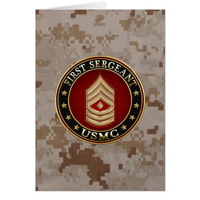 U.S. Marines: Eerste brigadier (USMC 1stSgt) [3D] (Voorkant)