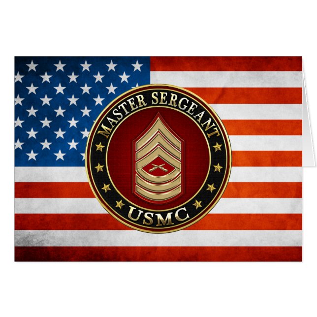 U.S. Marines: Hoofdinspecteur (USMC MSgt) [3D] (Voorkant Horizontaal)