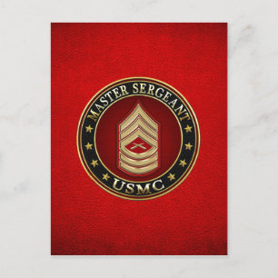 U.S. Marines: Hoofdinspecteur (USMC MSgt) [3D] Briefkaart