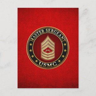 U.S. Marines: Hoofdinspecteur (USMC MSgt) [3D] Briefkaart