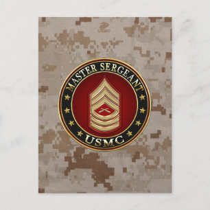 U.S. Marines: Hoofdinspecteur (USMC MSgt) [3D] Briefkaart