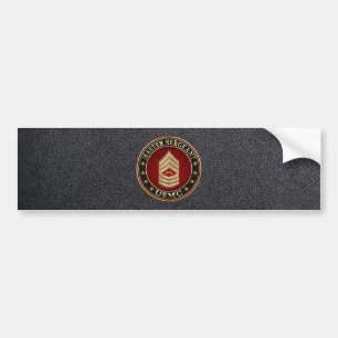 U.S. Marines: Hoofdinspecteur (USMC MSgt) [3D] Bumpersticker