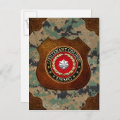 U.S. Marines: Luitenant-kolonel (USMC LtCol) [3D] Briefkaart (Voorkant / Achterkant)