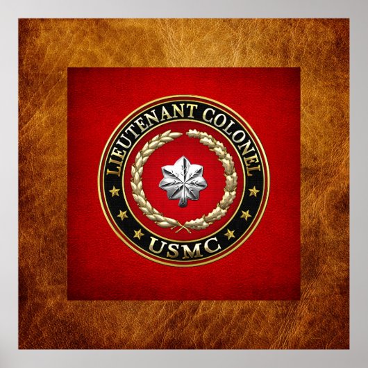 U.S. Marines: Luitenant-kolonel (USMC LtCol) [3D] Poster (Voorkant)