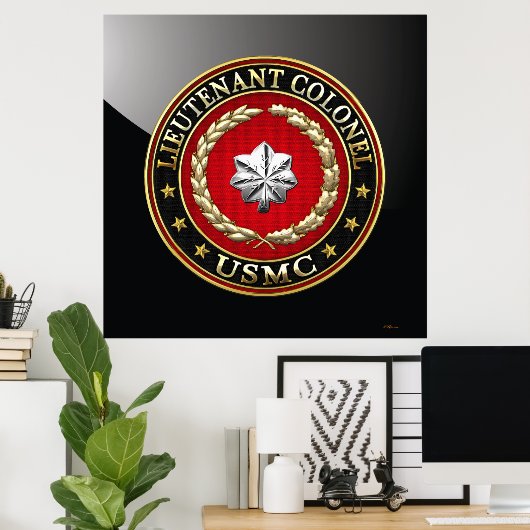 U.S. Marines: Luitenant-kolonel (USMC LtCol) [3D] Poster (Thuiskantoor)