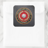 U.S. Marines: Luitenant-kolonel (USMC LtCol) [3D] Vierkante Sticker (Tas)