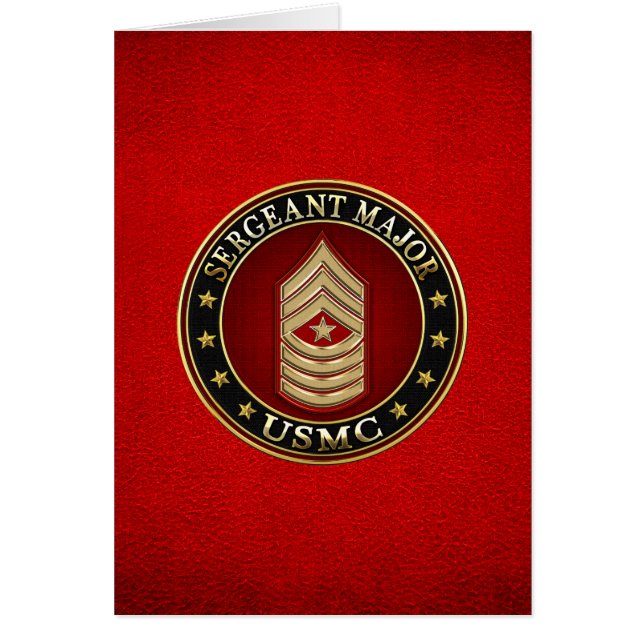 U.S. Marines: Sergeant-majoor (USMC SgtMaj) [3D] (Voorkant)