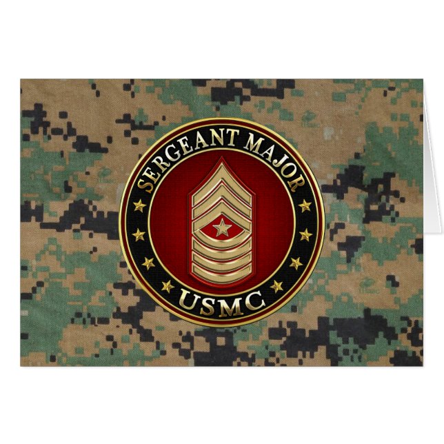 U.S. Marines: Sergeant-majoor (USMC SgtMaj) [3D] (Voorkant Horizontaal)