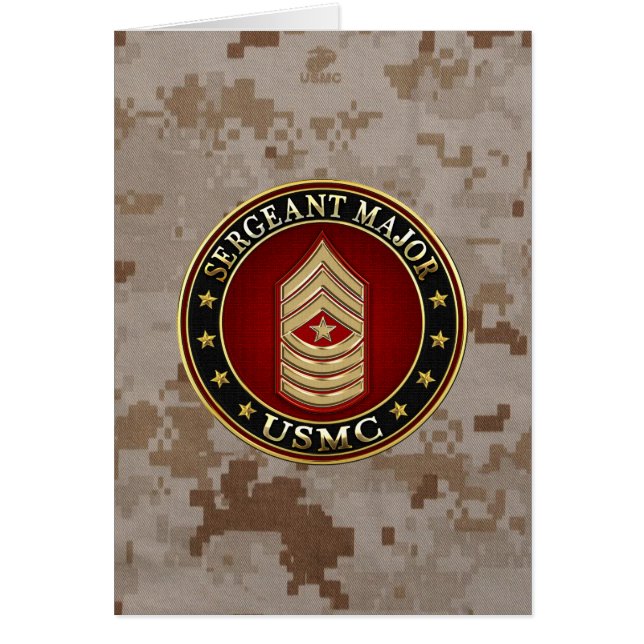 U.S. Marines: Sergeant-majoor (USMC SgtMaj) [3D] (Voorkant)