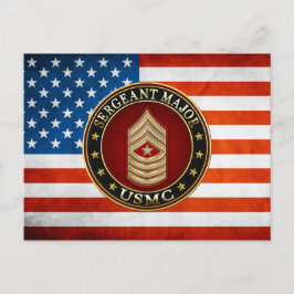 U.S. Marines: Sergeant-majoor (USMC SgtMaj) [3D] Briefkaart
