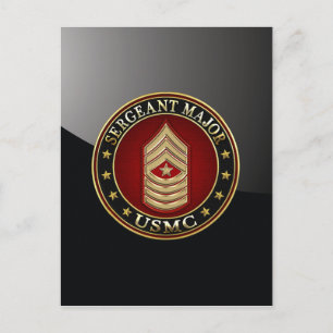 U.S. Marines: Sergeant-majoor (USMC SgtMaj) [3D] Briefkaart