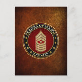 U.S. Marines: Sergeant-majoor (USMC SgtMaj) [3D] Briefkaart (Voorkant)