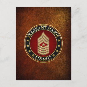 U.S. Marines: Sergeant-majoor (USMC SgtMaj) [3D] Briefkaart