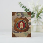 U.S. Marines: Sergeant-majoor (USMC SgtMaj) [3D] Briefkaart (Staand voorkant)
