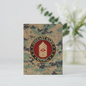 U.S. Marines: Sergeant-majoor (USMC SgtMaj) [3D] Briefkaart (Staand voorkant)