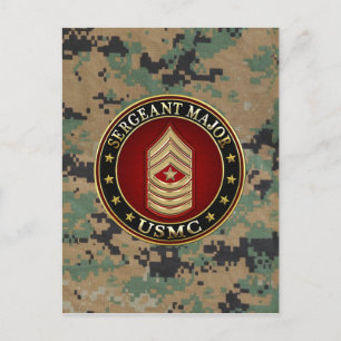 U.S. Marines: Sergeant-majoor (USMC SgtMaj) [3D] Briefkaart