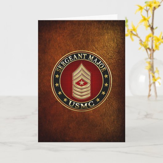 U.S. Marines: Sergeant-majoor (USMC SgtMaj) [3D] Kaart (Gele Bloem)