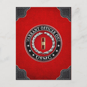 U.S. Marines: Warrant Officer One (USMC WO-1) [3D] Briefkaart
