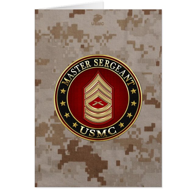 U.S. Mariniers: Master Sergeant (USMC MSgt) [3D] (Voorkant)