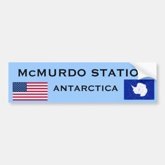 U.S. - McMurdo Antarctica-Bumpersticker Bumpersticker (Voorkant)