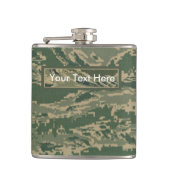 U.S.: Militair Groen Camouflage 6 oz of 8 oz Flask Heupfles (Voorkant)