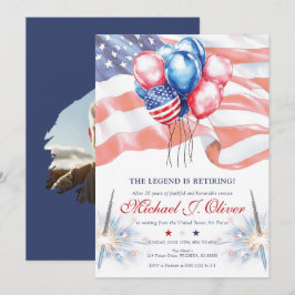 U.S. Military Retirement Invitation Kaart