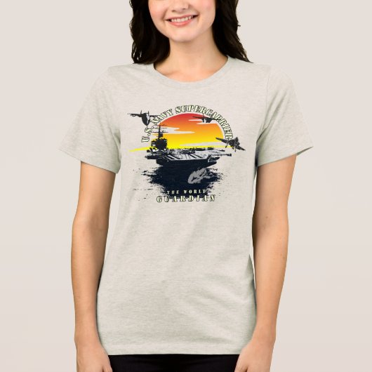 U. S. Military | Women Tri-Blend Shirt (Voorkant)