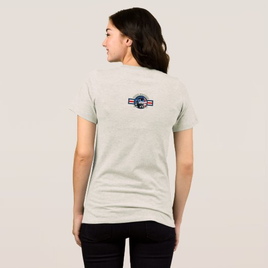 U. S. Military | Women Tri-Blend Shirt (Achterkant volledig)