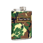 U.S. Military Woodland Camo 6 oz of 8 oz Flask Heupfles (Rechts)