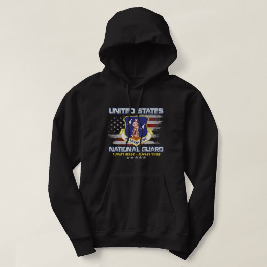 U.S. National Guard Veteran Altijd klaar Vinta Hoodie (Design voorkant)