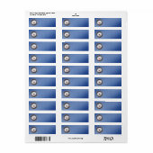 U.S. Navy Adreslabel Etiket (Full Sheet)