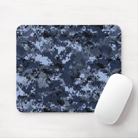 U.S. Navy Blue Camouflage Mousepad Muismat (Met muis)