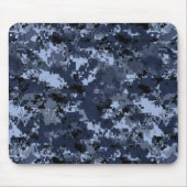U.S. Navy Blue Camouflage Mousepad Muismat (Voorkant)