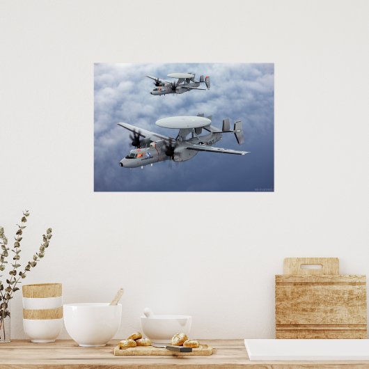U.S. Navy E-2D Advanced Hawkeye Poster (Keuken)