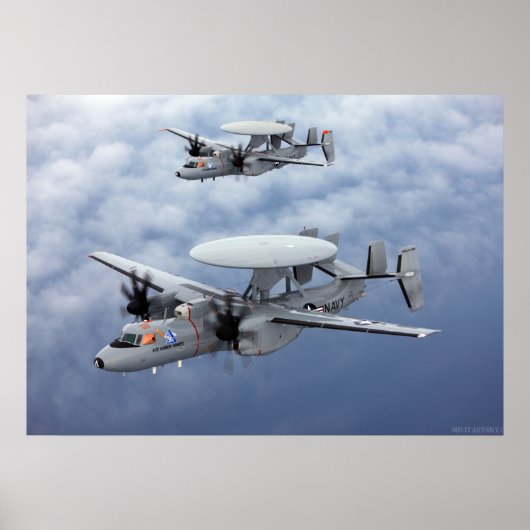U.S. Navy E-2D Advanced Hawkeye Poster (Voorkant)