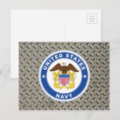 U.S. Navy | Officer Crest Briefkaart (Voorkant / Achterkant)