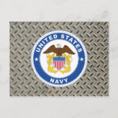 U.S. Navy | Officer Crest Briefkaart (Voorkant)