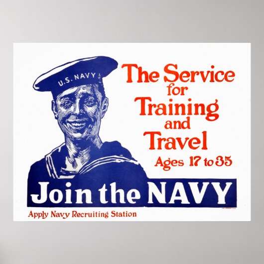 U.S. Navy Recruiting Poster (Voorkant)