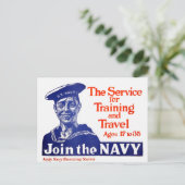  U.S. Navy Recruiting Poster Briefkaart (Staand voorkant)