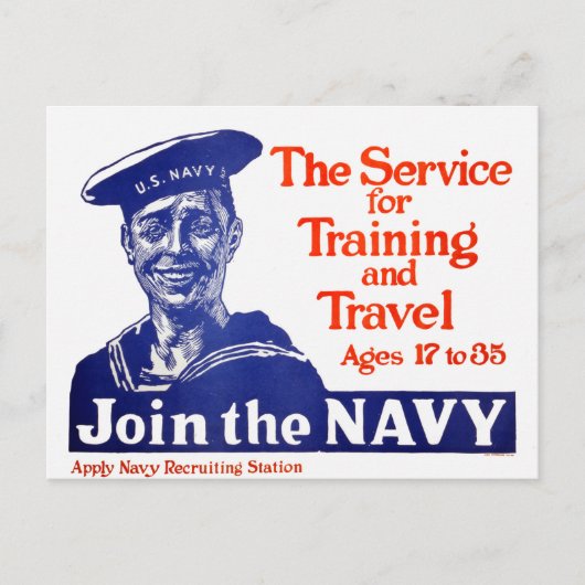  U.S. Navy Recruiting Poster Briefkaart (Voorkant)
